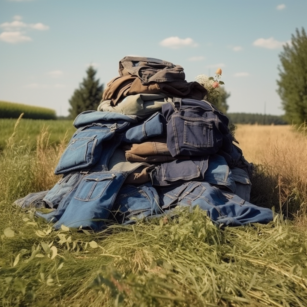 pile of overalls